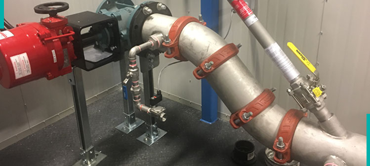 It is shown here how the septage receiving facility can handle both organic waste and wastewater.