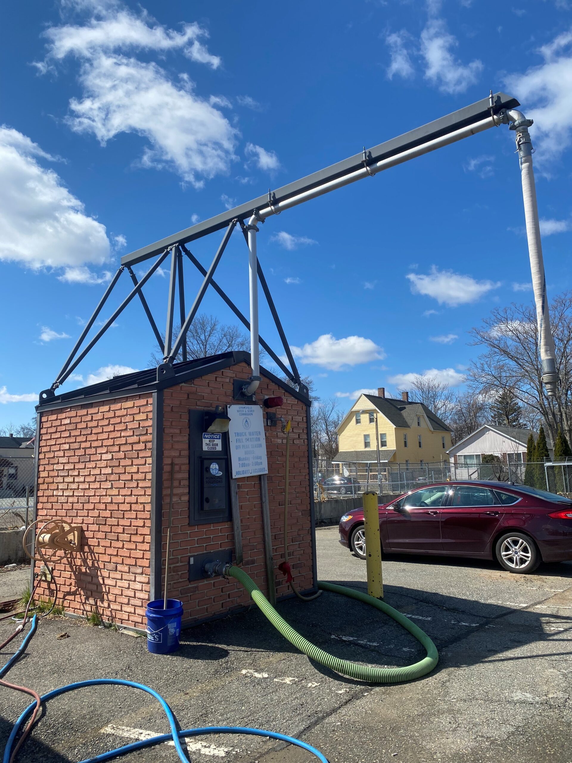 Brick station custom exterior