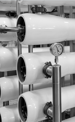 Industrial water filtration equipment.