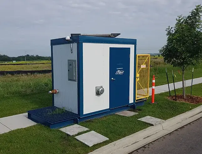 Tired of the endless trickle of issues with your bulk water?

Our bulk water dispensing systems meter every drop, eliminating non-revenue water and providing an easy, user-friendly experience for customers.

According to Jeffrey Yanew with Sturgeon County in Alberta Canada, “They were able to deliver a … package water storage facility to keep safe drinking water for our residents. We were able to meet the objectives of what we're looking for but within a very tight budget.”