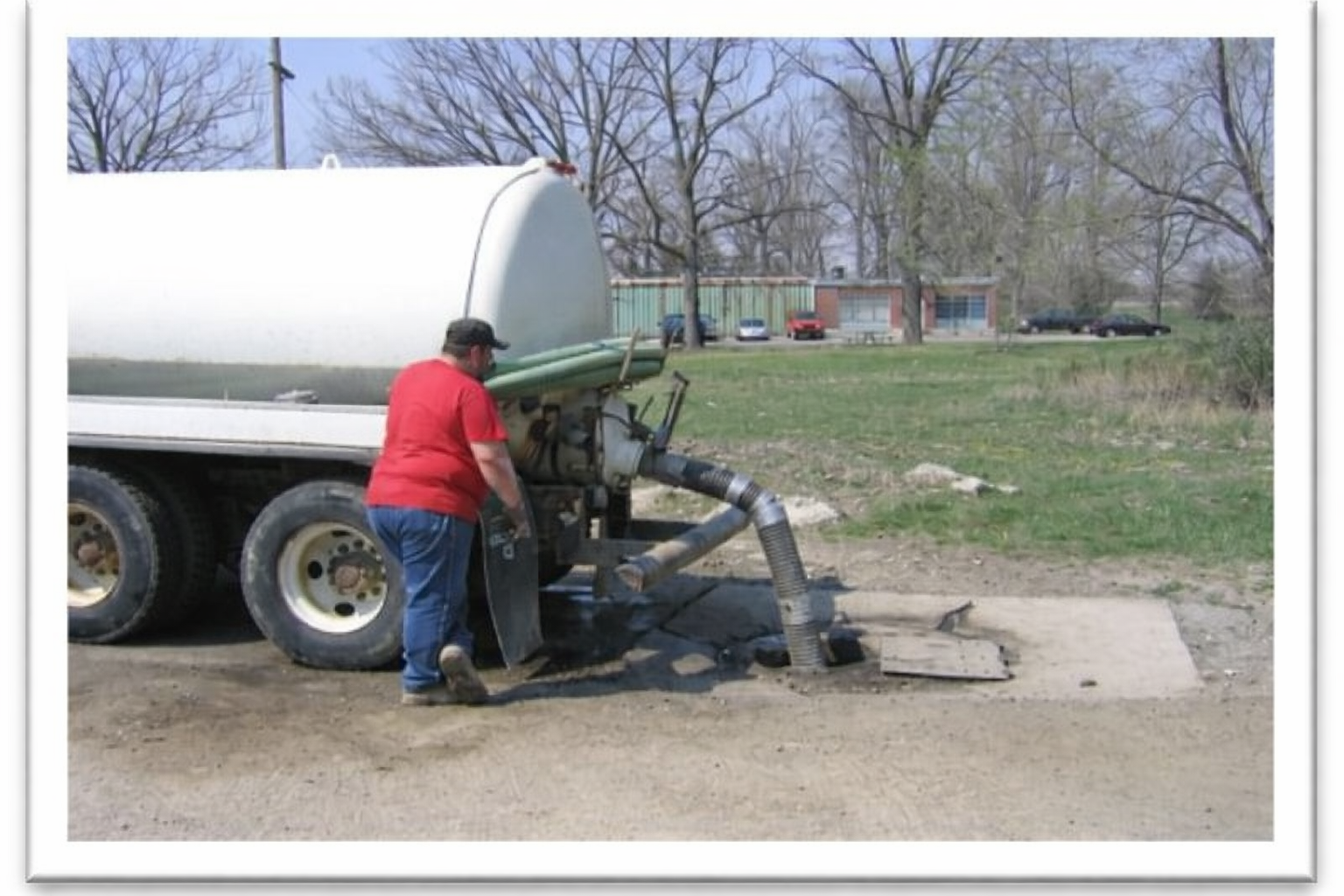 unattended septage receiving