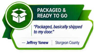 Packaged and Ready to Go customer testimonial
